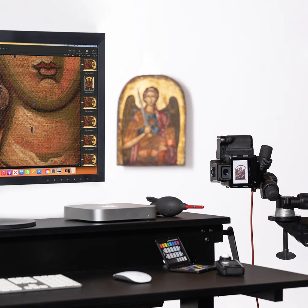 pyxartis art digitization workspace — behind the scenes